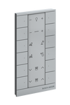 Busch-Tenton®, 12-fach Bedienelement, alusilber, für Busch-free@home®   