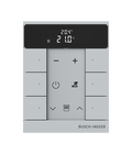Busch-Tenton®, RTR, 6-fach, alusilber, mit Display, für Busch-free@home®