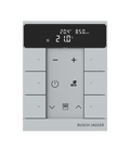 Busch-Tenton®, RTR IAQ, 6-fach, alusilber, mit Display, für Busch-free@home®