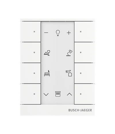 Busch-Tenton®, 8-fach, Bedienelement, weiß, für Busch-free@home®   