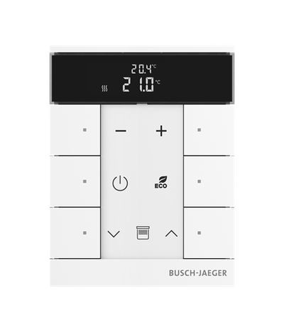 Busch-Tenton®, RTR, 6-fach, weiß, mit Display, für Busch-free@home®   