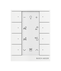 Busch-Tenton®, 8-fachBedienelement, weiß matt, für Busch-free@home®