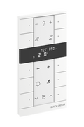 Busch-Tenton®, RTR IAQ, 10-fach, weiß matt, mit Display, für Busch-free@home®