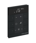 Busch-Tenton®, RTR IAQ, 6-fach, schwarz matt, mit Display, für Busch-free@home®