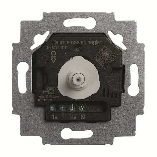El. Raumtemperaturregler-Einsatz, mit Drehregler 230 V AC Wechsler (CO) mit