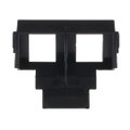 Sockel 2 x 8-polige Modular Jack Kat.5E und Kat. 6 geschirmt/ungeschirmt