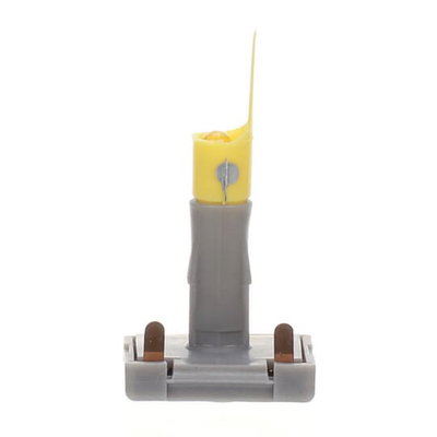 Beleuchtungseinsatz mit Sockel für Taster LED/weiß, 1 mA, 230 V gelb   