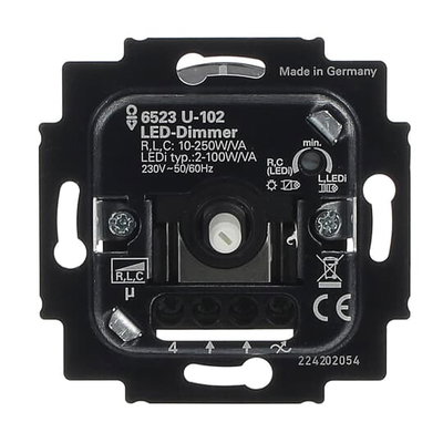 Busch-Drehdimmer UP, LED, 2-100 W   