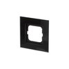 Abdeckrahmen 1-fach Glas schwarz - carat®   