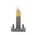 Steck-Glimmlampe für Schalter/Taster Glimmlampe/orange, 1 mA, 230 V gelb