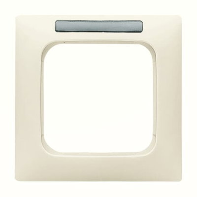 Abdeckrahmen mit Sichtfenster mit Beschriftungsfeld 1-fach weiß - Busch-Duro