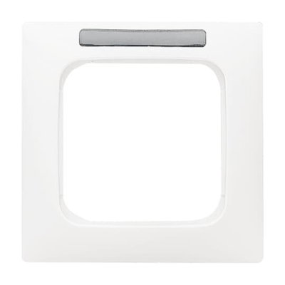 Abdeckrahmen mit Sichtfenster mit Beschriftungsfeld 1-fach alpinweiß - Reflex