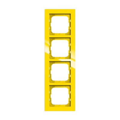 Abdeckrahmen 4-fach gelb - Busch-axcent®   