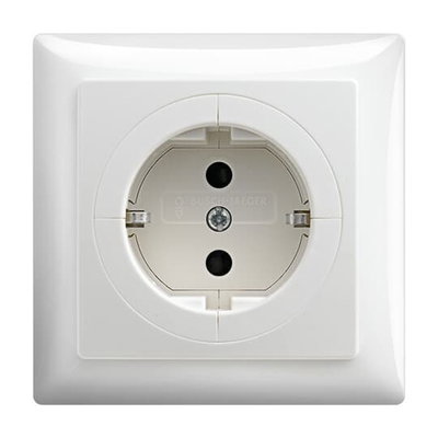 Busch-Objektsteckdose® SCHUKO® Steckdose Safety+ alpinweiß - Busch-balance® SI 