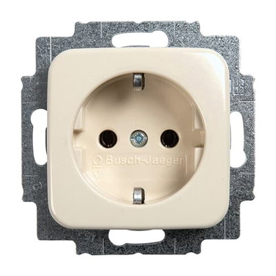 SCHUKO® Steckdosen-Einsatz weiß - Busch-Duro 2000® SI   