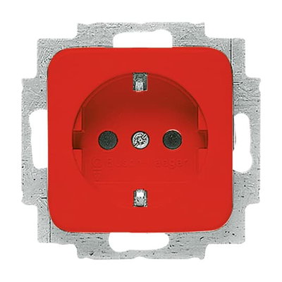 SCHUKO® Steckdosen-Einsatz rot - Reflex SI   