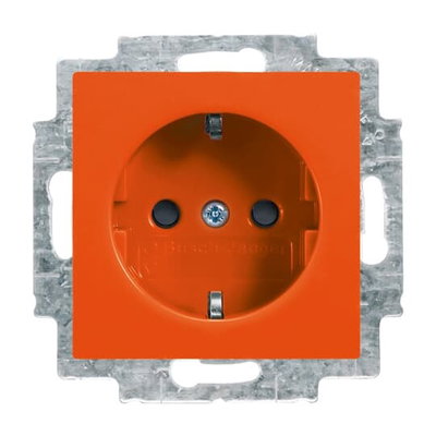 SCHUKO® Steckdosen-Einsatz Safety+ orange - Busch-balance® SI