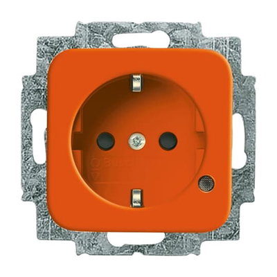SCHUKO® Steckdosen-Einsatz Safety+ mit LED Kontrolllicht /grün orange - Reflex