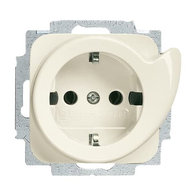 Busch-Servicesteckdose® SCHUKO® Steckdosen-Einsatz weiß - Busch-Duro 2000® SI  