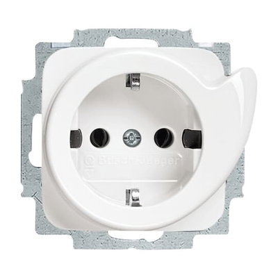 Busch-Servicesteckdose® SCHUKO® Steckdosen-Einsatz alpinweiß - Reflex SI  