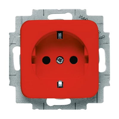 SCHUKO® Steckdosen-Einsatz Safety+ rot - Reflex SI mit erh. Berührungsschutz  
