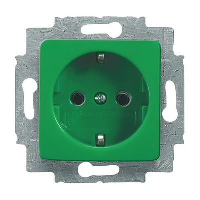 SCHUKO® Steckdosen-Einsatz 50x50 mm grün - Reflex SI   