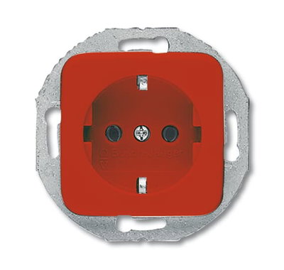 SCHUKO® Steckdosen-Einsatz rot - Reflex SI   