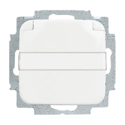 SCHUKO® Steckdosen-Einsatz Safety+ mit Klappdeckel mit Beschriftungsfeld