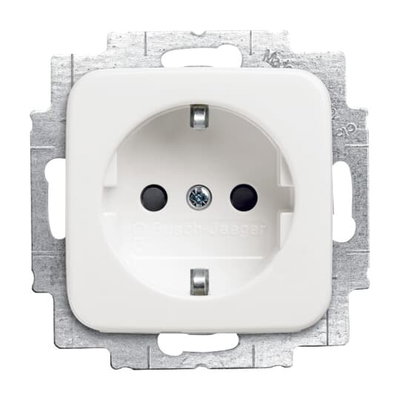 SCHUKO® Steckdosen-Einsatz Safety+ ohne Spreize alpinweiß - Reflex SI