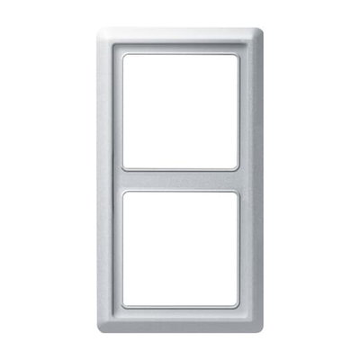 Abdeckrahmen 2-fach alusilber - Allwetter 44® (IP44)   
