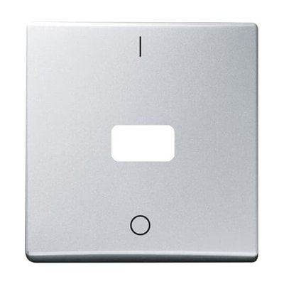 Wippe mit Aufdruck Symbol "0 und 1" offen für Symbol für Taster, 1-fach