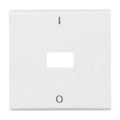 Wippe mit Aufdruck Symbol "0 und 1" offen für Symbol für Taster, 1-fach