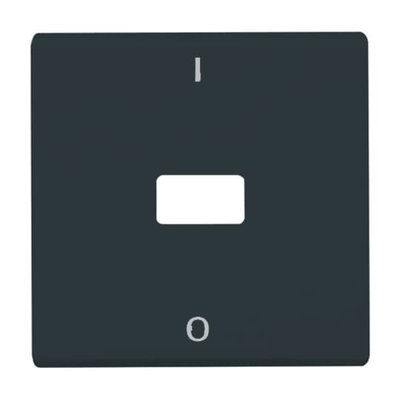Wippe mit Aufdruck Symbol "0 und 1" offen für Symbol für Taster, 1-fach