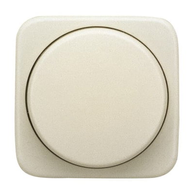 Zentralscheibe mit Befestigungsmutter für Dimmer Drehknopf mit Glimmlampe weiß