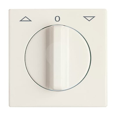 Zentralscheibe mit Aufdruck Symbol "Pfeile" und "0" für Jalousie, Drehknopf