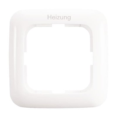 Abdeckrahmen 1-fach Rahmen mit Aufdruck "Heizung" Reflex SI   
