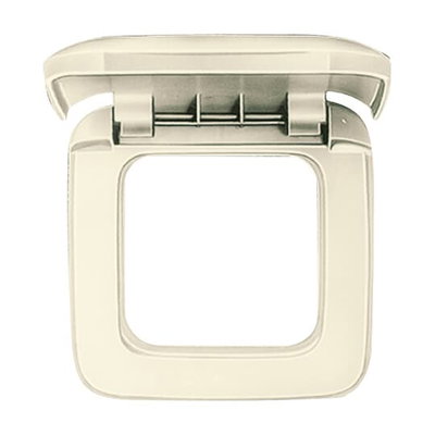 Abdeckrahmen mit Klappdeckel 1-fach weiß - Busch-Duro 2000® SI   