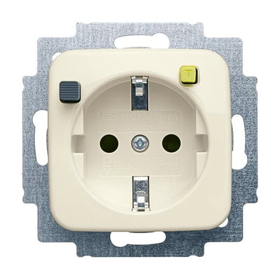 FI-SCHUKOMAT SCHUKO® Steckdosen-Einsatz mit Fehlerstrom-Schutzschalter   