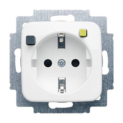 FI-SCHUKOMAT SCHUKO® Steckdosen-Einsatz Safety+ alpinweiß - Reflex SI