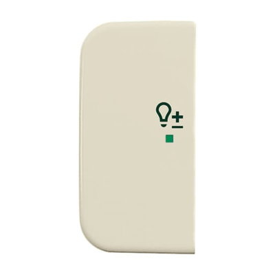 Wippe 2-fach links, mit Symbol "Dimmer"   
