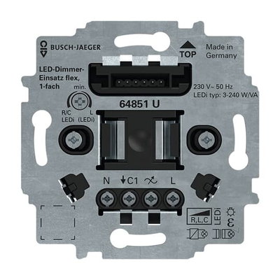LED-Dimmer-Einsatz flex, 1-fach 3-240VA   