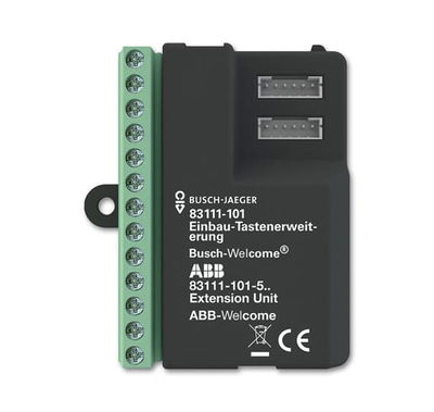 Einbau-Tastenerweiterung, schwarz   