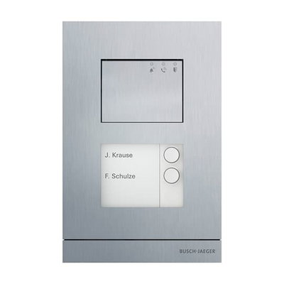Außenstation Audio, 2-fach, aluminium   