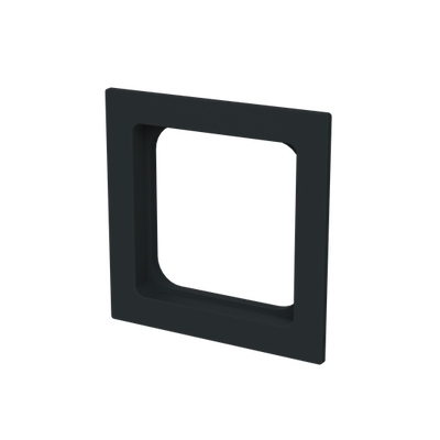 Zwischenring 50x50 mm Kommunikations-Steckverbinder schwarz - Busch-art linear®