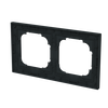 Abdeckrahmen 2-fach schwarz matt - Busch-art linear®   