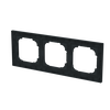 Abdeckrahmen 3-fach schwarz matt - Busch-art linear®   