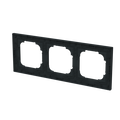 Abdeckrahmen 3-fach schwarz matt - Busch-art linear®