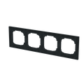 Abdeckrahmen 4-fach schwarz matt - Busch-art linear®