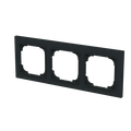 Abdeckrahmen 3-fach schwarz matt - Busch-art linear®
