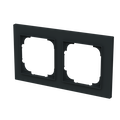 Abdeckrahmen 2-fach schwarz matt - Busch-art linear®